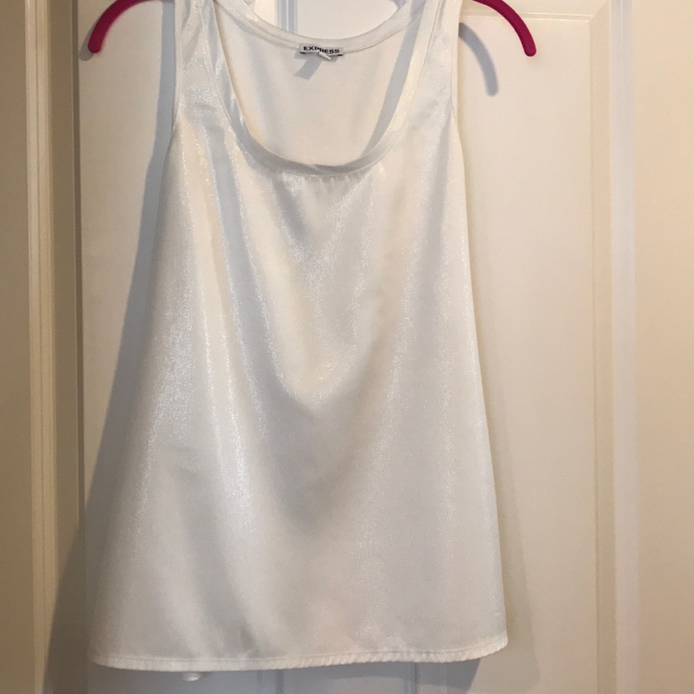 Express vintage dressy white tank